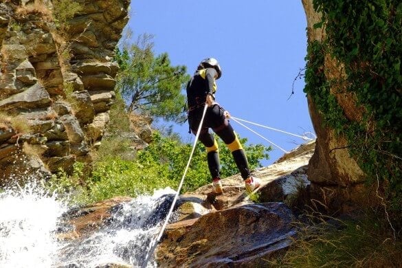 Wasserfall Abseilen